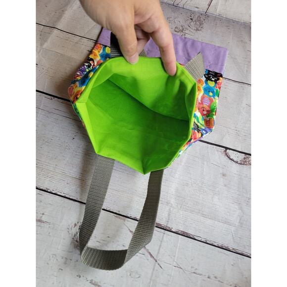 Handmade Colorful Cat Crayon Holder Tote Coloring Bag childrens travel bag - Picture 8 of 8